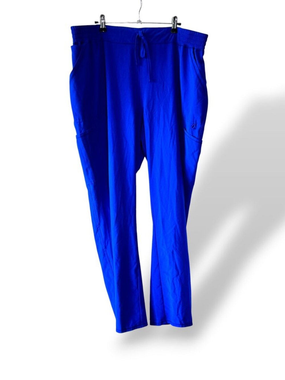 Scrubstar Mens Indigo Drawstring Elastic Waist Cargo Scrub Pants - Size 2XL